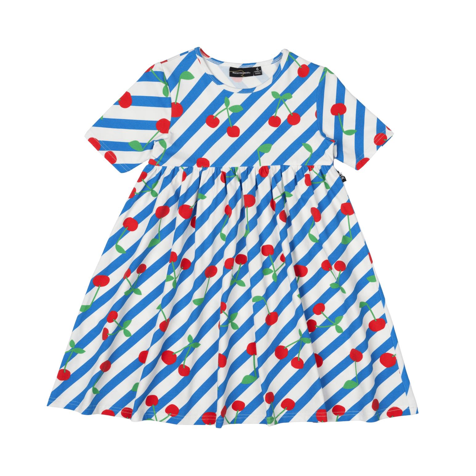 Rock Your Baby Cherry Stripes Dress